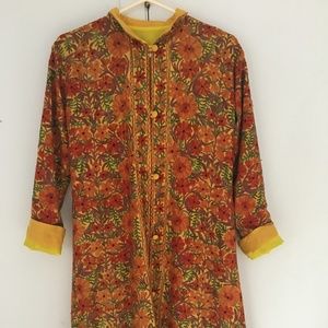 Hand Made Flower Yellow Jacket
